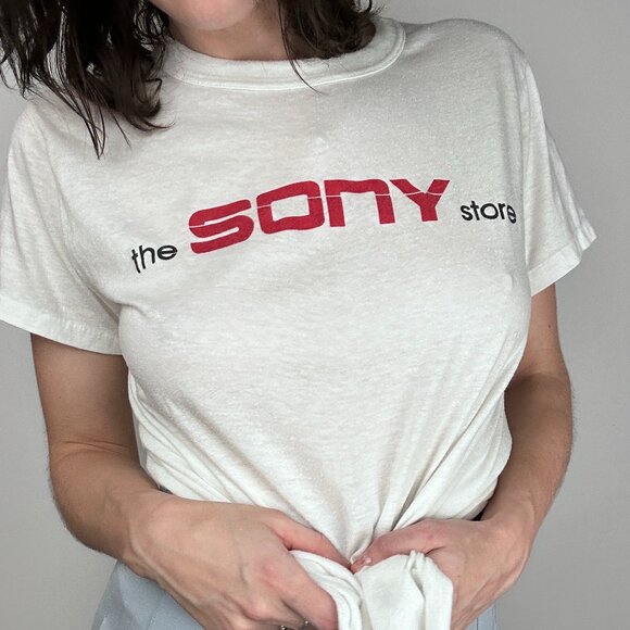 Vintage 1980's "the SONY store" Single Stitch T-Shirt - Picture 4 of 5